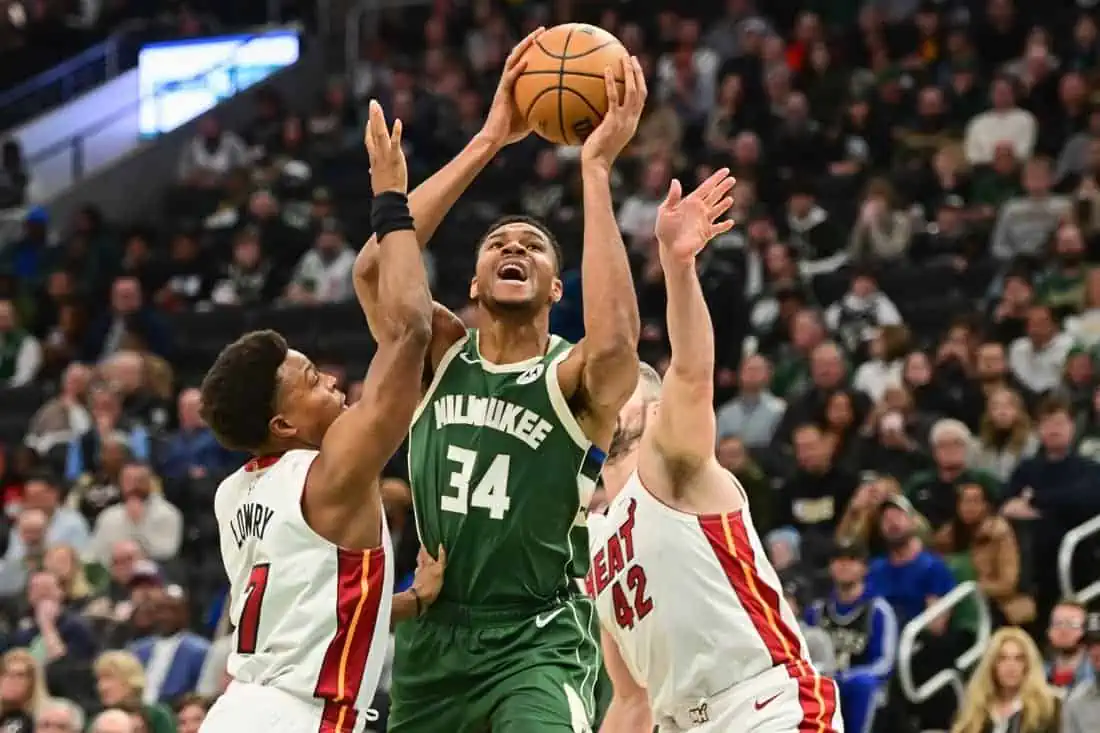 Giannis Antetokounmpo Leads Bucks To Bounce Back Win Over Heat