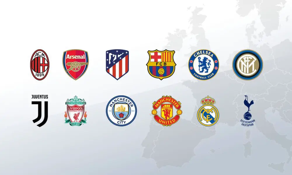 European soccer league logo 
