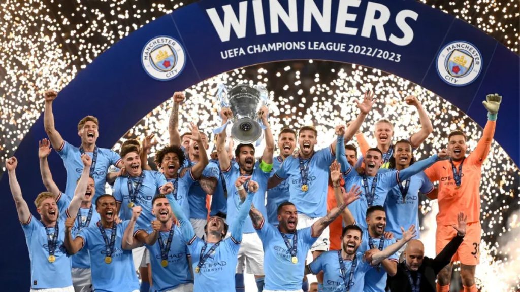 Manchester city, UEFA champions league winners