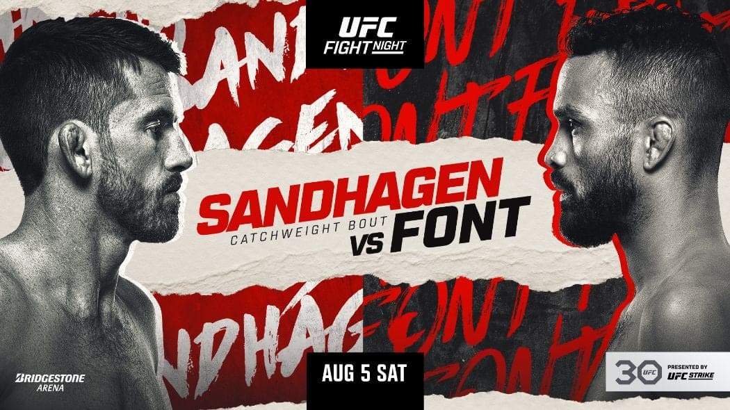 UFC nashvillr Sandhagen vs. font