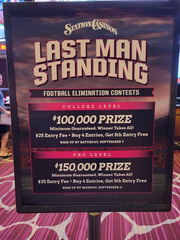 Everyone's favorite sports betting contest - Last Man Standing Survivor