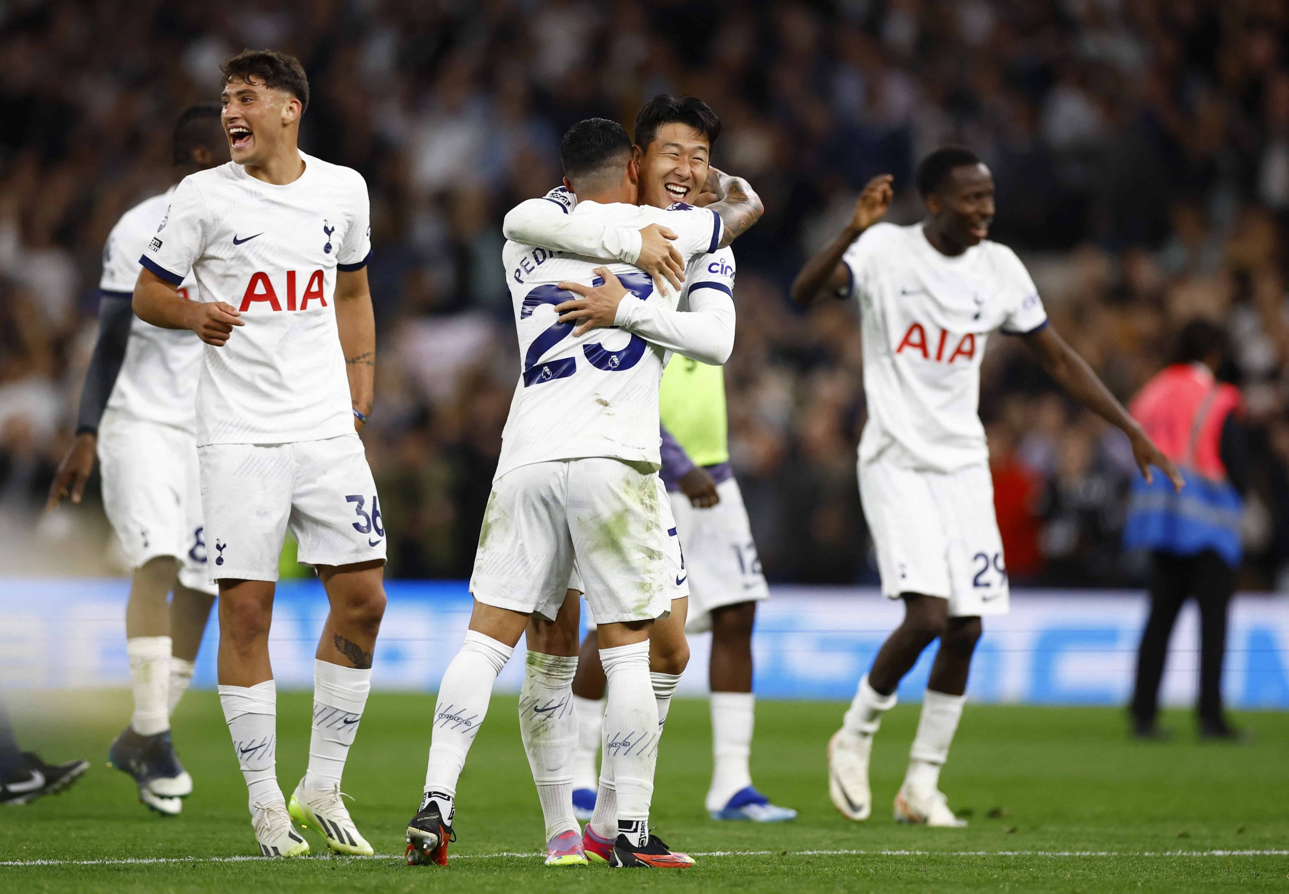 Tottenham secured a victory against arsenal