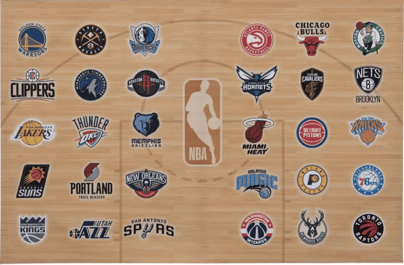 collection of nba team logos